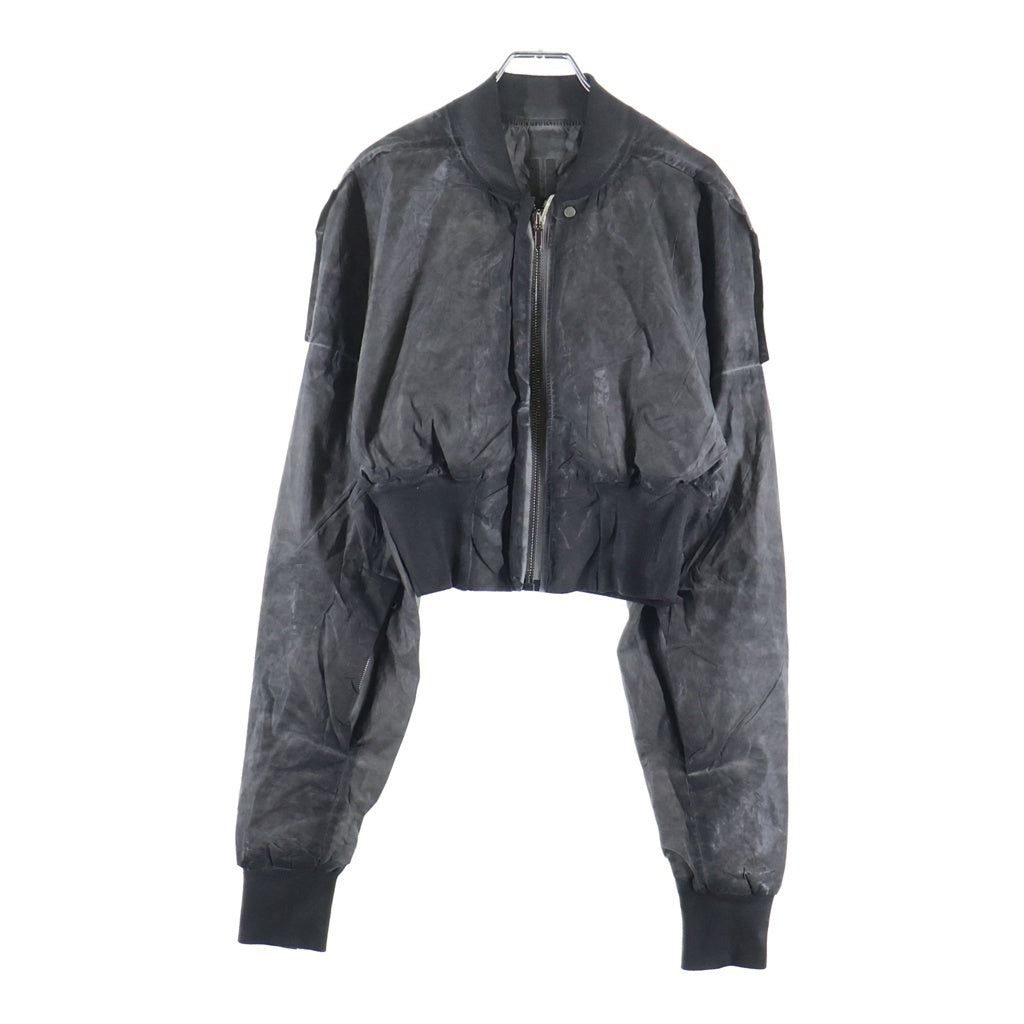 DRKSHDW(ダークシャドウ) 25SS FLIGHT JKT CROPPED コーティング加工 クロップド フライトジャケット グレー DS01E3719-PF