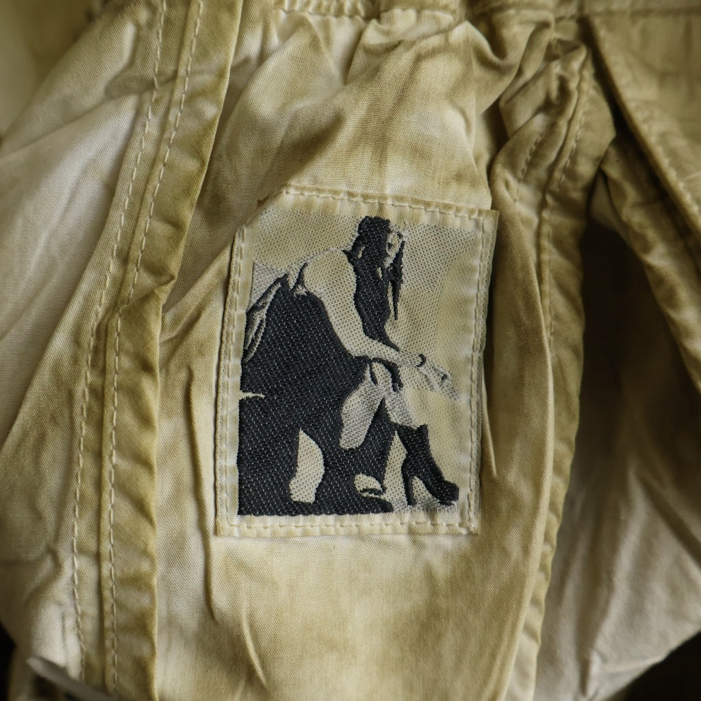 DRKSHDW(ダークシャドウ) 25SS PUSHER PANTS コーティング加工 プッシャーパンツ ベージュ DU01E3393-PF