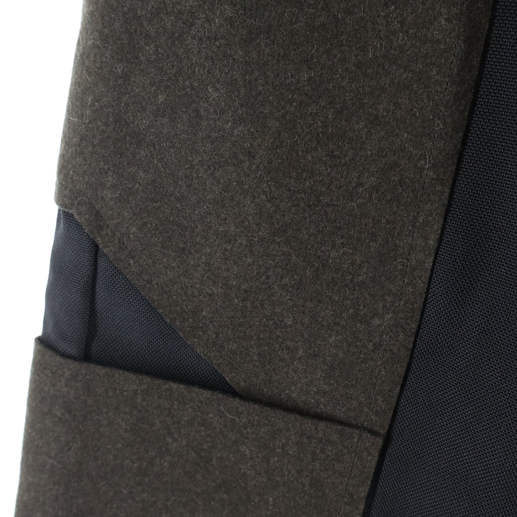 Rick Owens(リックオウエンス) 24AW WIDE BELA PANTS ワイドベラ 異素材切替 ワイドパンツ ブラック RR02D6307-HDUWTY