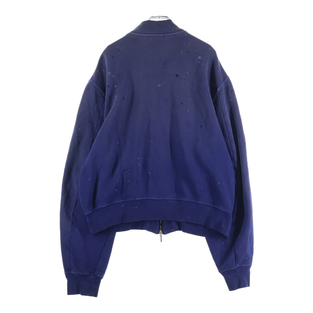 MASU(エムエーエスユー) 26SS CLOVER SPLATTER SWEAT BLOUSON クローバー スプライト スウェットジップアップ ネイビー M26U6CS002