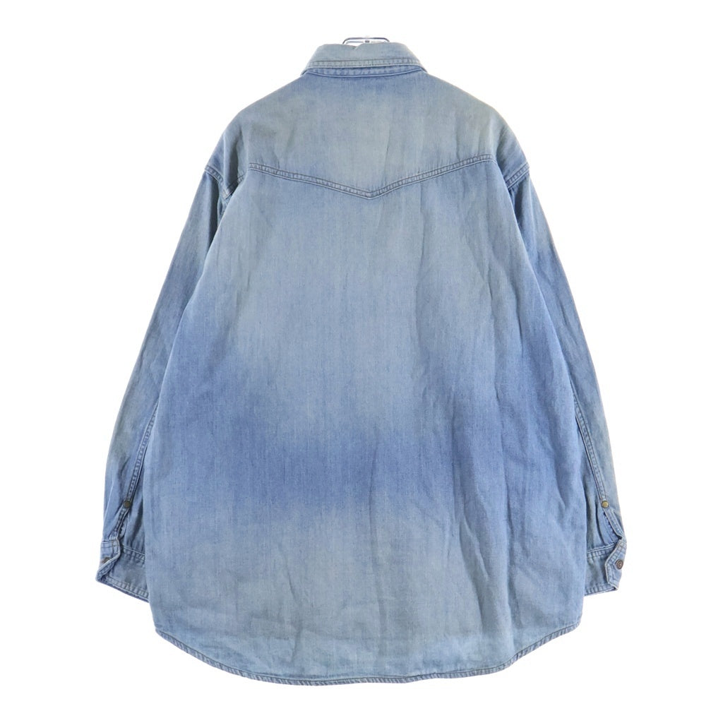 MAATEE&SONS(マーティーアンドサンズ) 25AW DENIM SHIRTS COVERALL 長袖デニムシャツ カバーオール インディゴ MT5303-0913