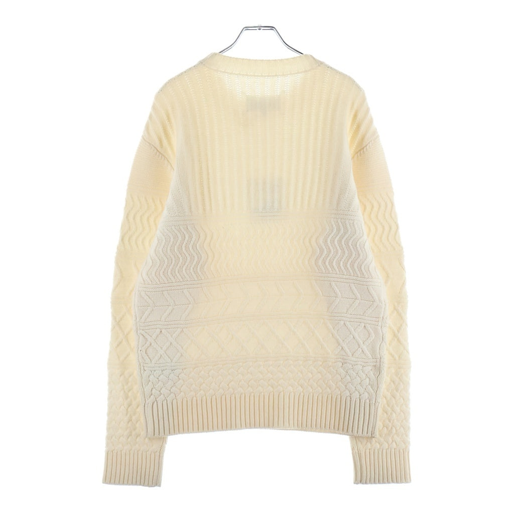 Maison Margiela(メゾンマルジェラ) 13AW Fisherman Knit Sweater フィッシャーマン クルーネックニットセーター アイボリー S30HA0654