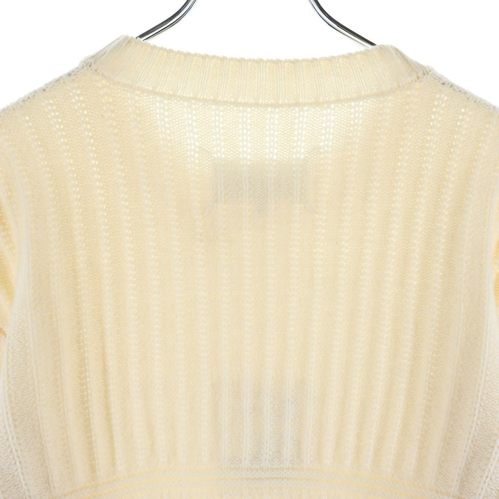 Maison Margiela(メゾンマルジェラ) 13AW Fisherman Knit Sweater フィッシャーマン クルーネックニットセーター アイボリー S30HA0654