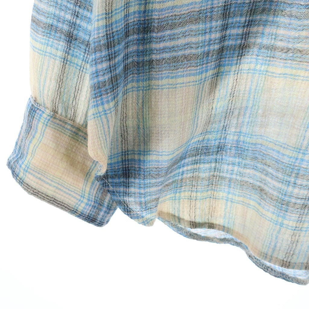 NICENESS(ナイスネス) 25AW Tommy ウール長袖チェックシャツ ベージュ HN-2702Y16