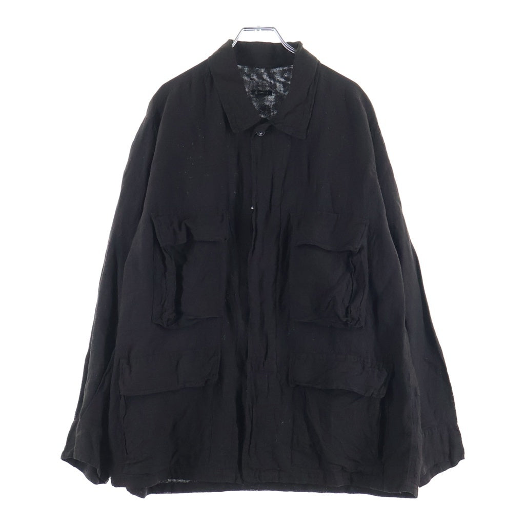 COMOLI(コモリ) 26SS シルクコットン B.D.U.ジャケット 長袖シャツジャケット ブラウン D01-01013