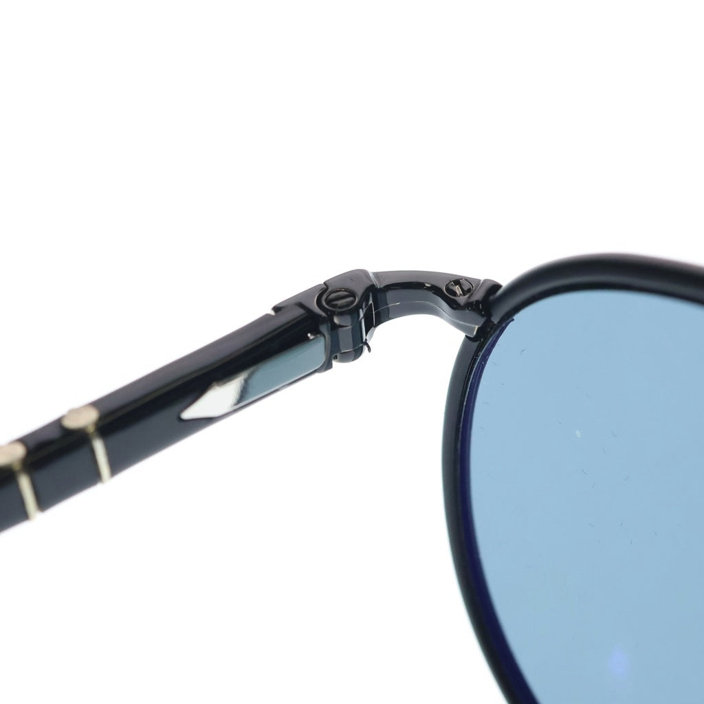 Persol(ペルソール) ラウンドフレーム メタルテンプル サングラス 眼鏡 アイウェア ブラック 2422-S-J