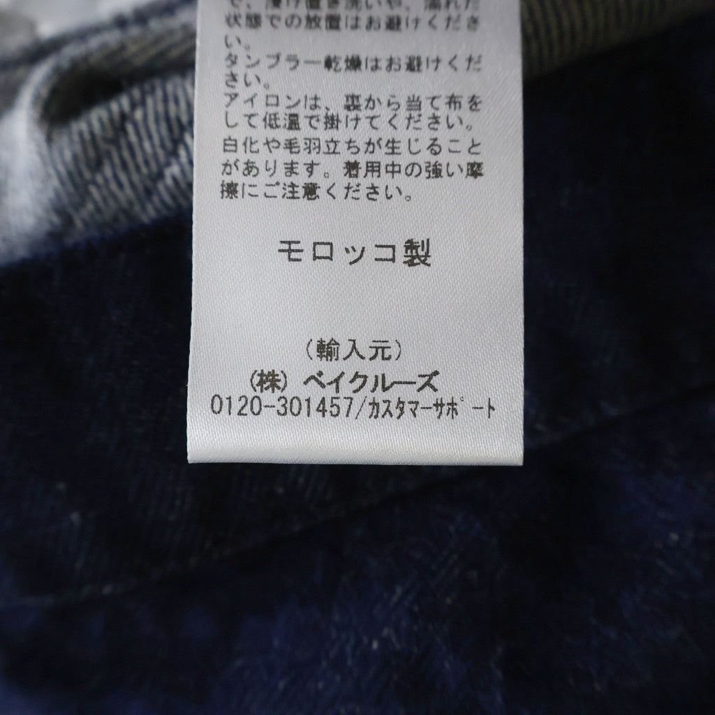 NO BRAND(ノーブランド) FURSAC【フルサック】 Pleated Trousers プリーツ デニムパンツ インディゴ 26-030-310-0008-1-0