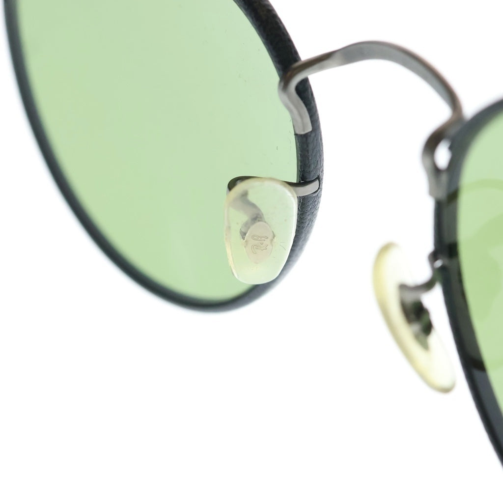 Ray Ban(レイバン) ROUNDMETAL CRAFT ラウンドフレーム レザーサングラス ブラック RB3475-Q