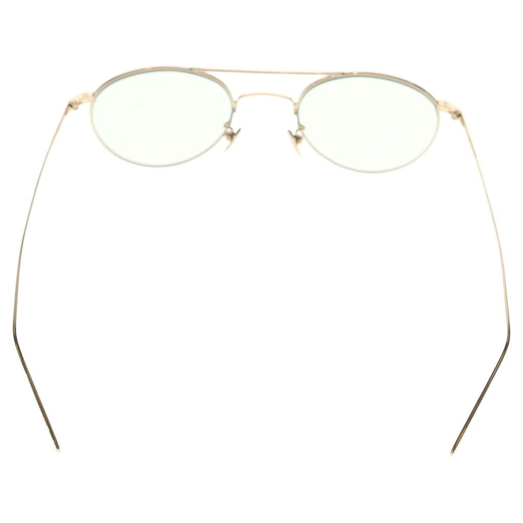 Lunor(ルノア) AVIATOR2 P7 ダブルブリッジ ラウンドフレームサングラス 眼鏡 アイウェア ゴールド