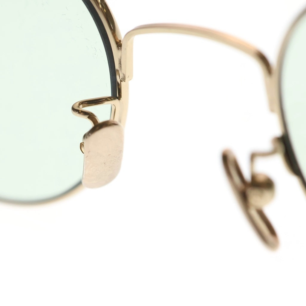 Lunor(ルノア) AVIATOR2 P7 ダブルブリッジ ラウンドフレームサングラス 眼鏡 アイウェア ゴールド