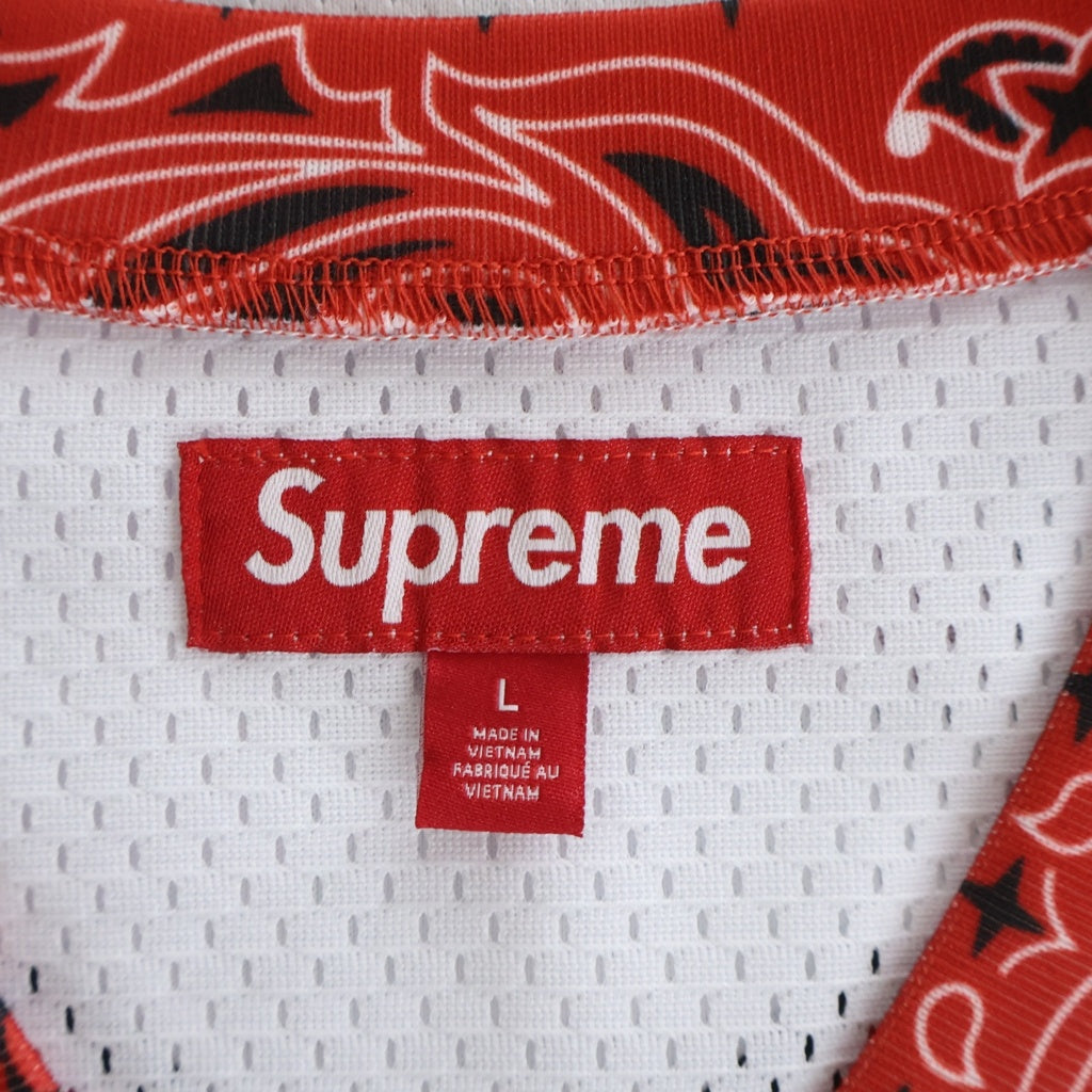 SUPREME(シュプリーム) 25SS Bandana Football Jersey バンダナ フットボールジャージ 半袖カットソー Tシャツ ホワイト