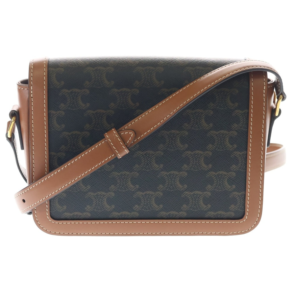 CELINE(セリーヌ) ティーン トリオンフバック トリオンフキャバス カーフレザータン ショルダーバッグ ブラウン レディース