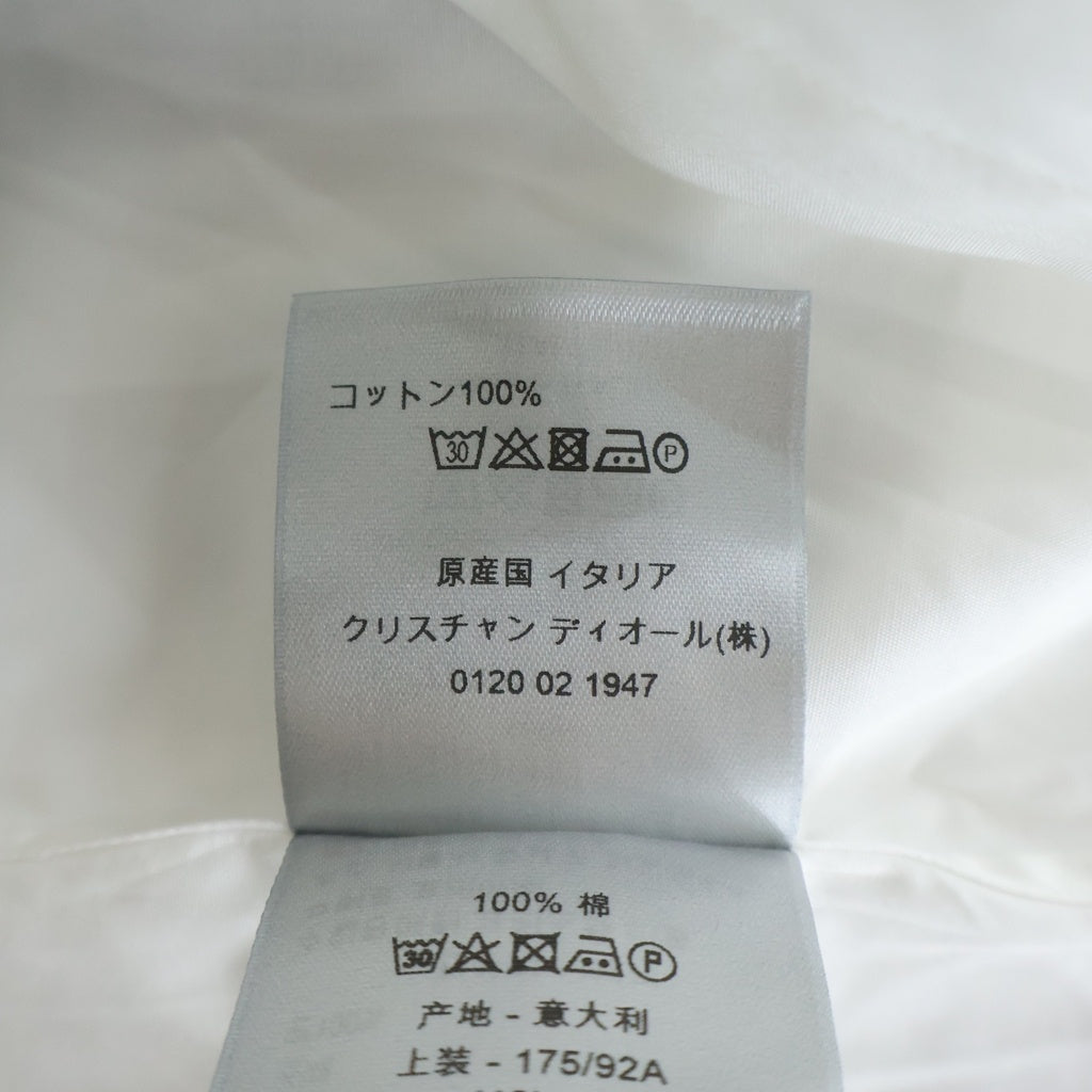 Dior HOMME(ディオールオム) L/S Shirt 長袖比翼シャツ ブラック/ホワイト 733C534Z1581