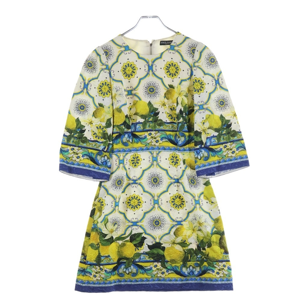 DOLCE & GABBANA(ドルチェアンドガッバーナ) Floral Silk Mini Dress