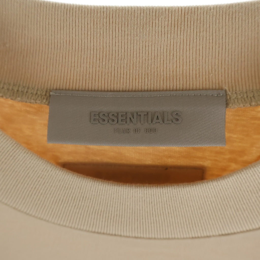 FEAR OF GOD ESSENTIALS(フィアオブゴッド エッセンシャルズ) S/S T-SHIRT ラバーロゴ 半袖Tシャツ ベージュ