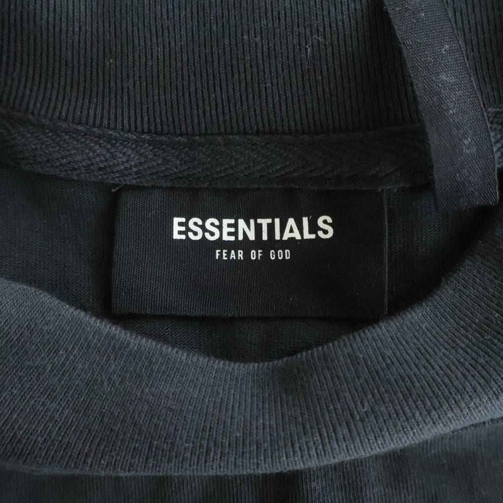 FEAR OF GOD ESSENTIALS(フィアオブゴッド エッセンシャルズ) L/S T-SHIRT FLOWER フラワーフォト 長袖Tシャツ ロンT ブラック