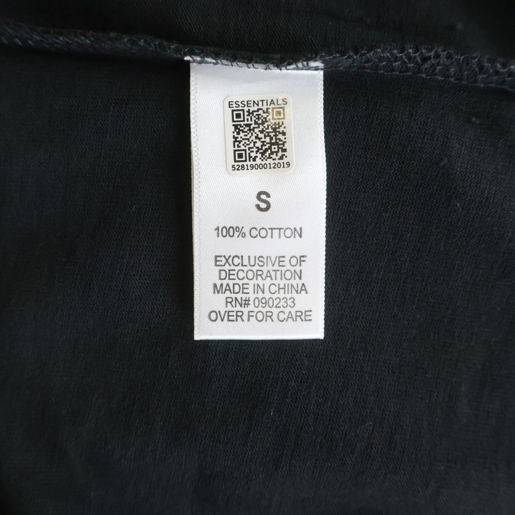 FEAR OF GOD ESSENTIALS(フィアオブゴッド エッセンシャルズ) L/S T-SHIRT FLOWER フラワーフォト 長袖Tシャツ ロンT ブラック