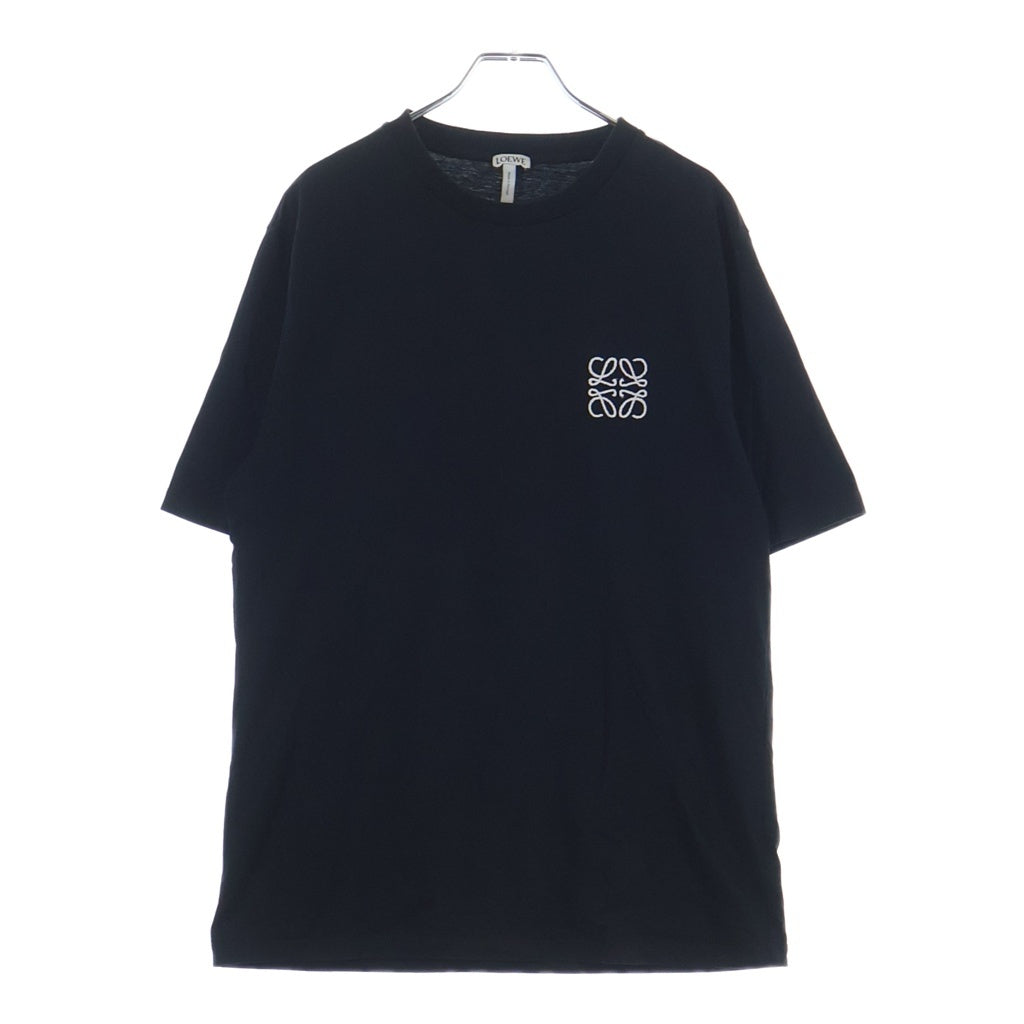 LOEWE(ロエベ) Anagram T-shirt アナグラム ロゴ刺繍 半袖Tシャツ ブラック H2179680CR