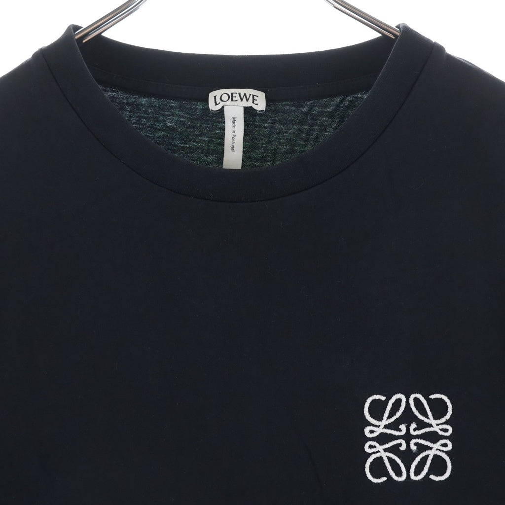 LOEWE(ロエベ) Anagram T-shirt アナグラム ロゴ刺繍 半袖Tシャツ ブラック H2179680CR