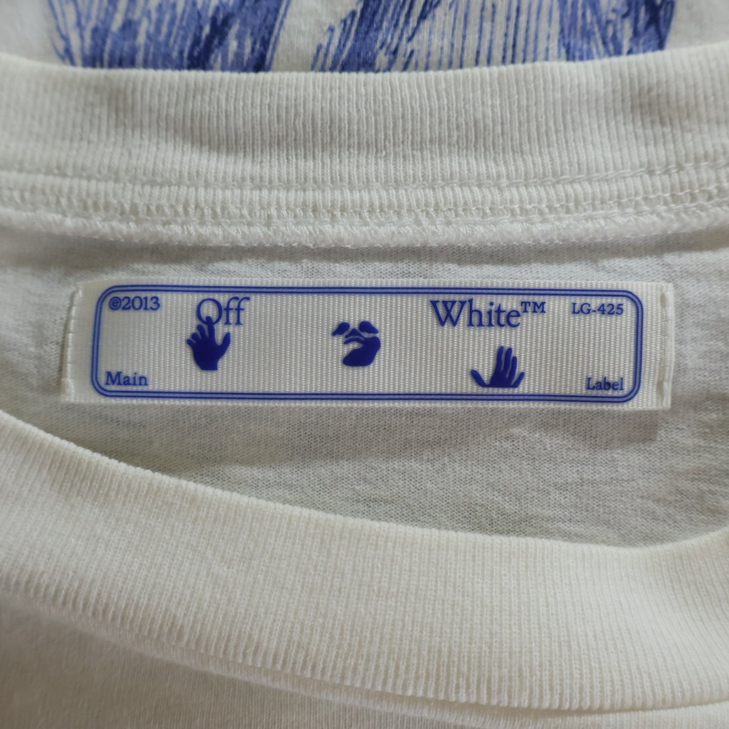 OFF-WHITE(オフホワイト) 20AW Mirko First Slogan Logo Oversized T-shirt オーバーサイズ 半袖Tシャツ ホワイト OMAA038F20FAB010