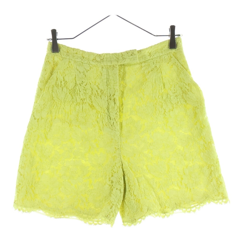 VALENTINO(ヴァレンティノ) Lace Short Pants レーヨン レースハーフパンツ ショーツ レディース イエロー GB30A440-V7C264B