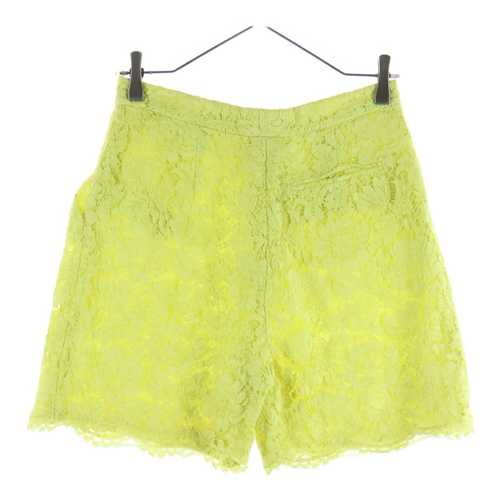 VALENTINO(ヴァレンティノ) Lace Short Pants レーヨン レースハーフパンツ ショーツ レディース イエロー GB30A440-V7C264B