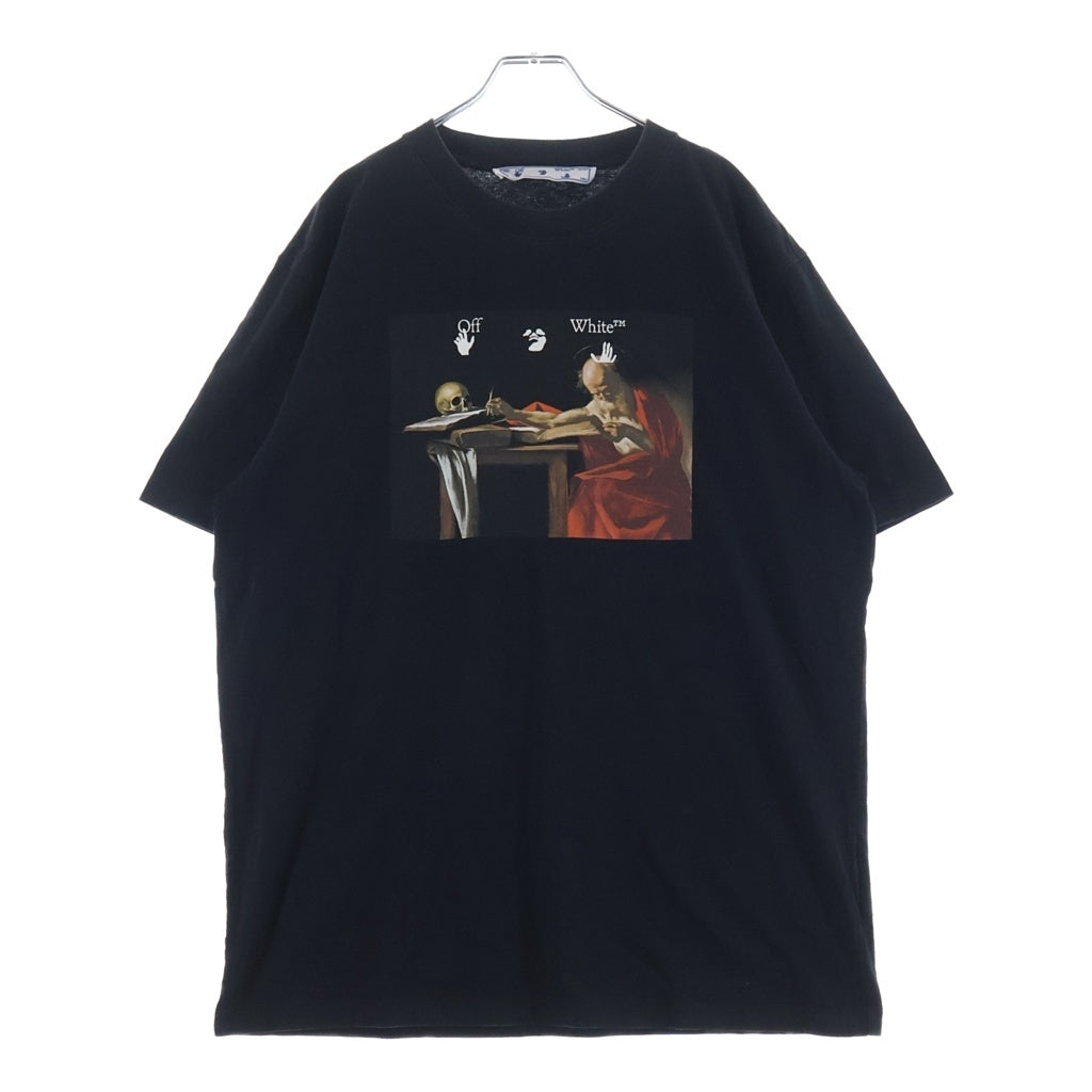 OFF-WHITE(オフホワイト) 21SS Caravaggio T-Shirt カラヴァッジョ 半袖Tシャツ ブラック OMAA027R21JER004