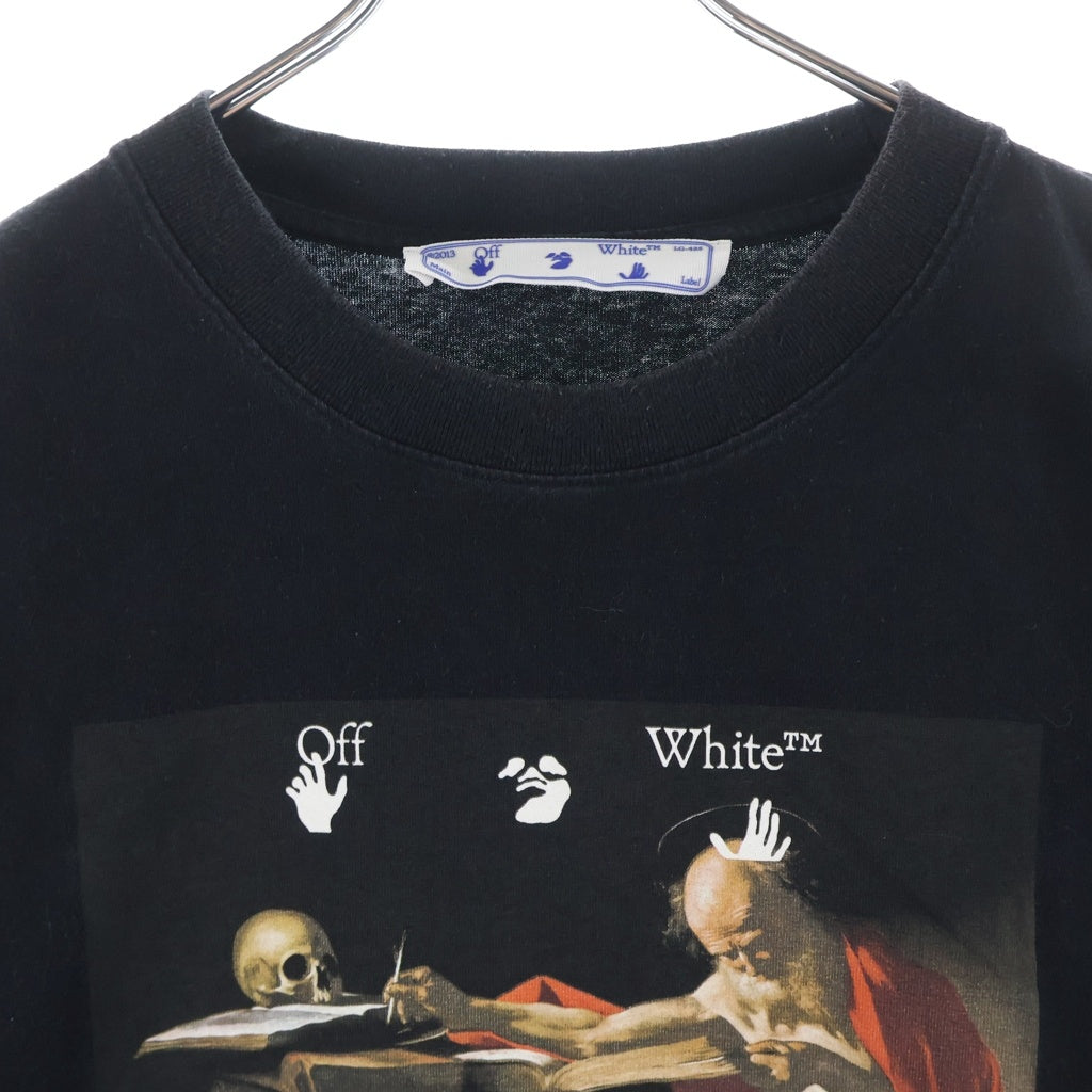 OFF-WHITE(オフホワイト) 21SS Caravaggio T-Shirt カラヴァッジョ 半袖Tシャツ ブラック OMAA027R21JER004