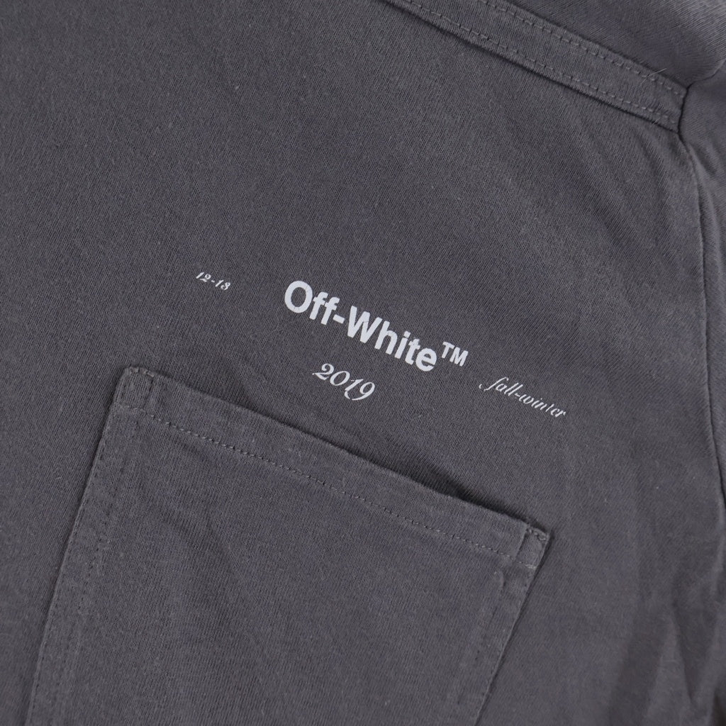 OFF-WHITE(オフホワイト) 18AW T-Shirt 半袖Tシャツ グレー OMAA057F18185004