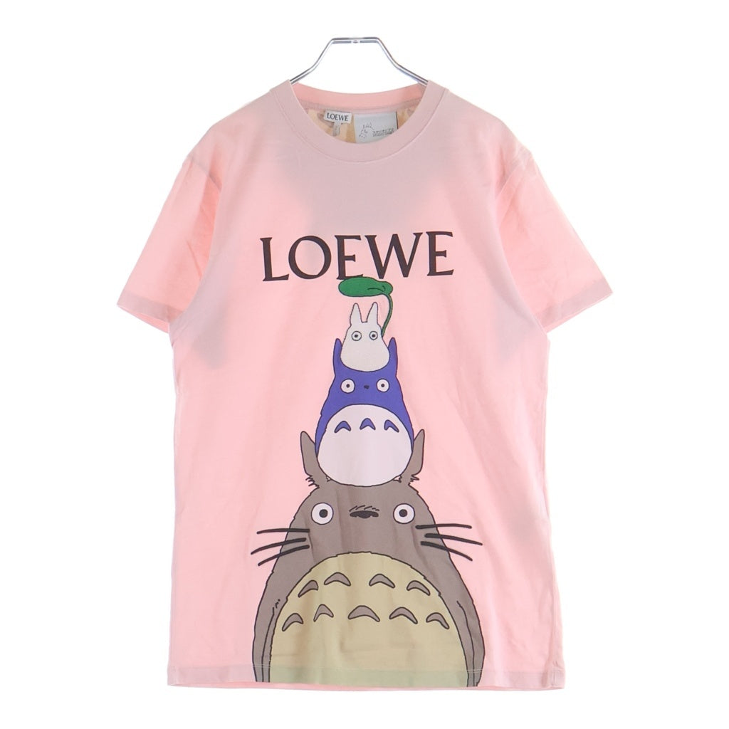 LOEWE(ロエベ) ×STUDIO GHIBLI T-Shirt スタジオジブリ となりのトトロ 半袖Tシャツ ピンク S848Y22X02