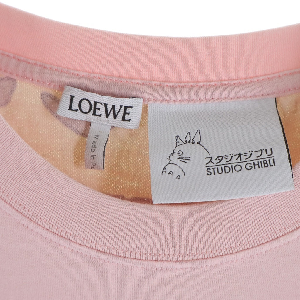 LOEWE(ロエベ) ×STUDIO GHIBLI T-Shirt スタジオジブリ となりのトトロ 半袖Tシャツ ピンク S848Y22X02