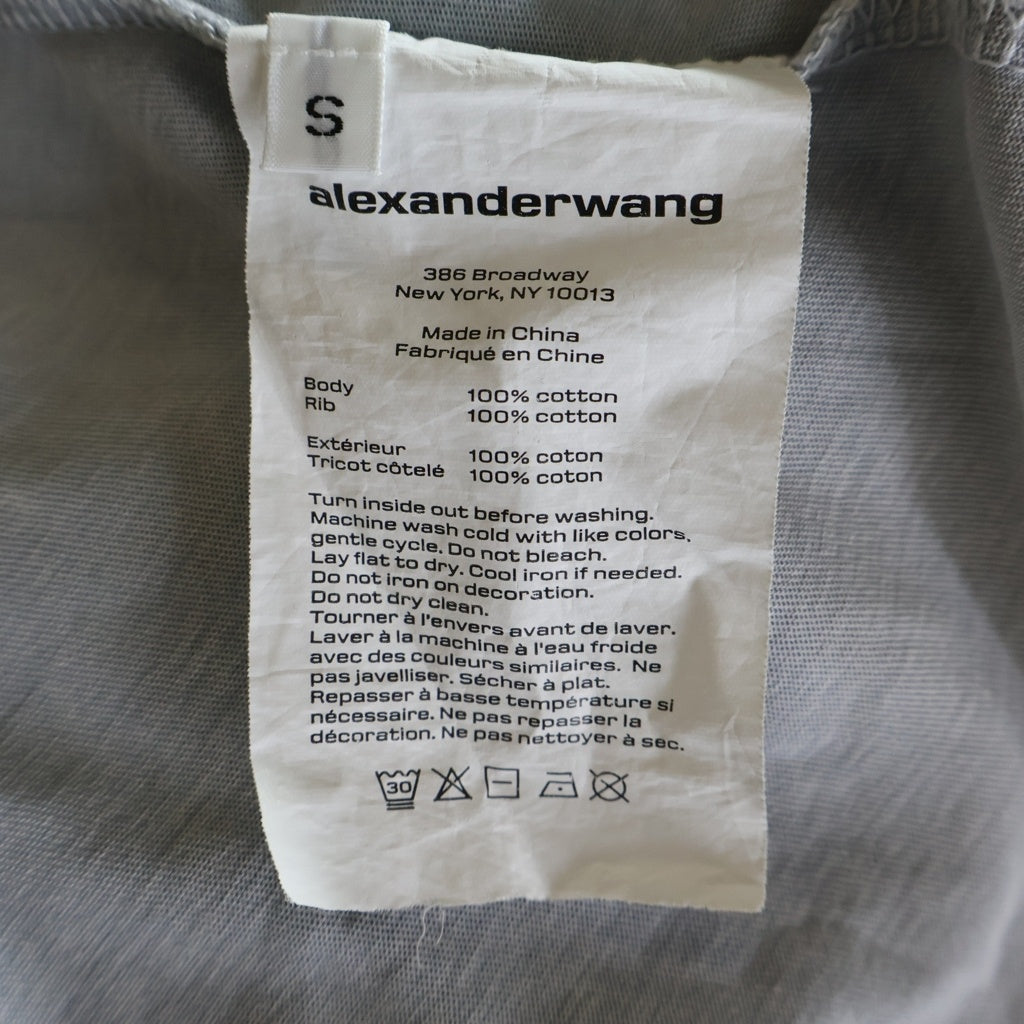 ALEXANDER WANG(アレキサンダーワン) T-Shirt フェード加工 半袖Tシャツ グレー