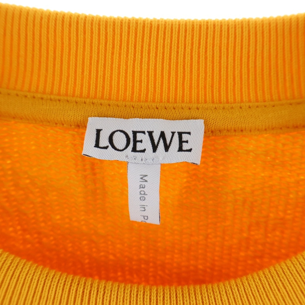 LOEWE(ロエベ) Anagram Sweatshirt アナグラムロゴ刺繍 クルーネックスウェットトレーナー イエロー H526341XA1