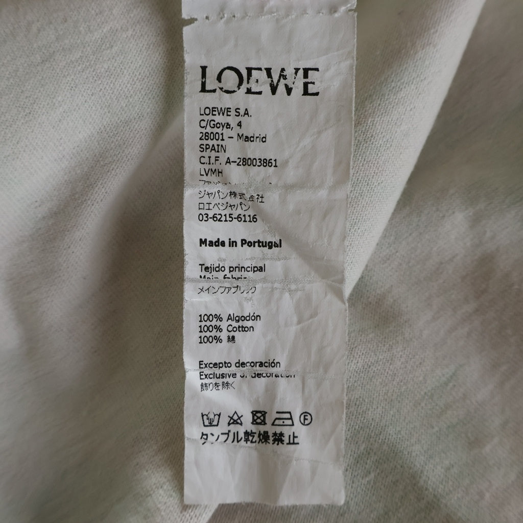 LOEWE(ロエベ) Daisy Anagram T-shirt アナグラム ロゴ刺繍 総柄 半袖Tシャツ ピンク S6109011SI