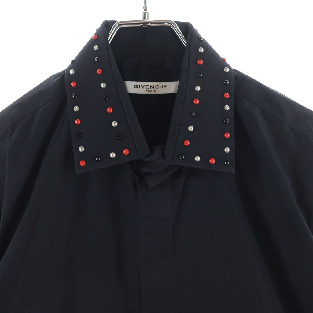 GIVENCHY(ジバンシィ) Studded Shirt スタッズ 長袖比翼シャツ ブラック 16S 6201 300