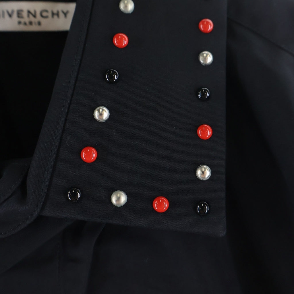 GIVENCHY(ジバンシィ) Studded Shirt スタッズ 長袖比翼シャツ ブラック 16S 6201 300