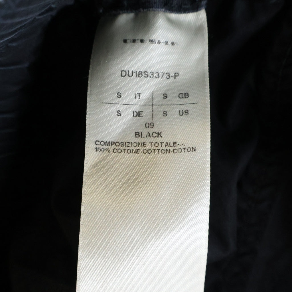 DRKSHDW(ダークシャドウ) 18SS Drawstring Cropped Pants ドローストリング クロップドパンツ ブラック DU18S3373-P