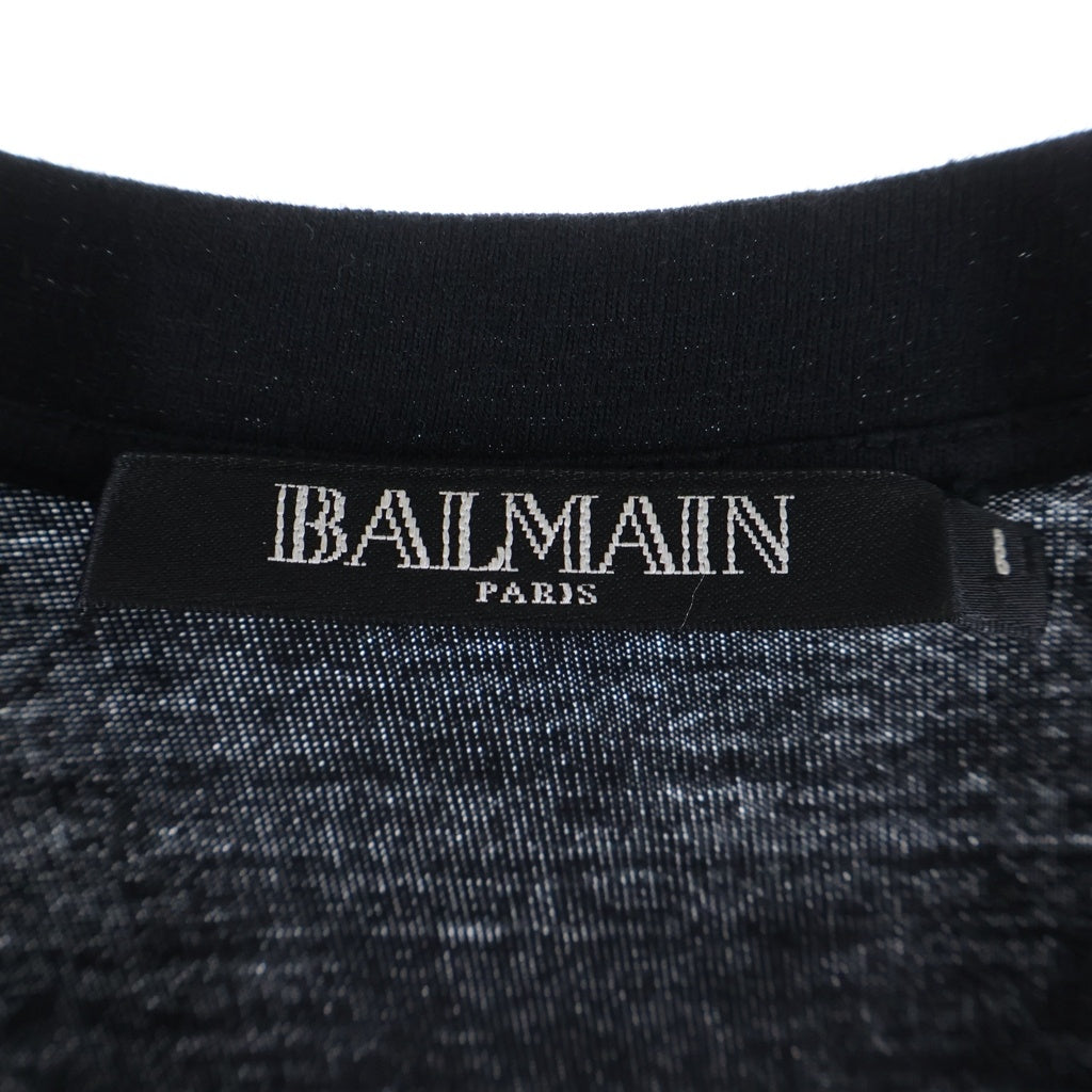 BALMAIN(バルマン) Rhinestone T-Shirt ラインストーン 半袖Tシャツ ブラック