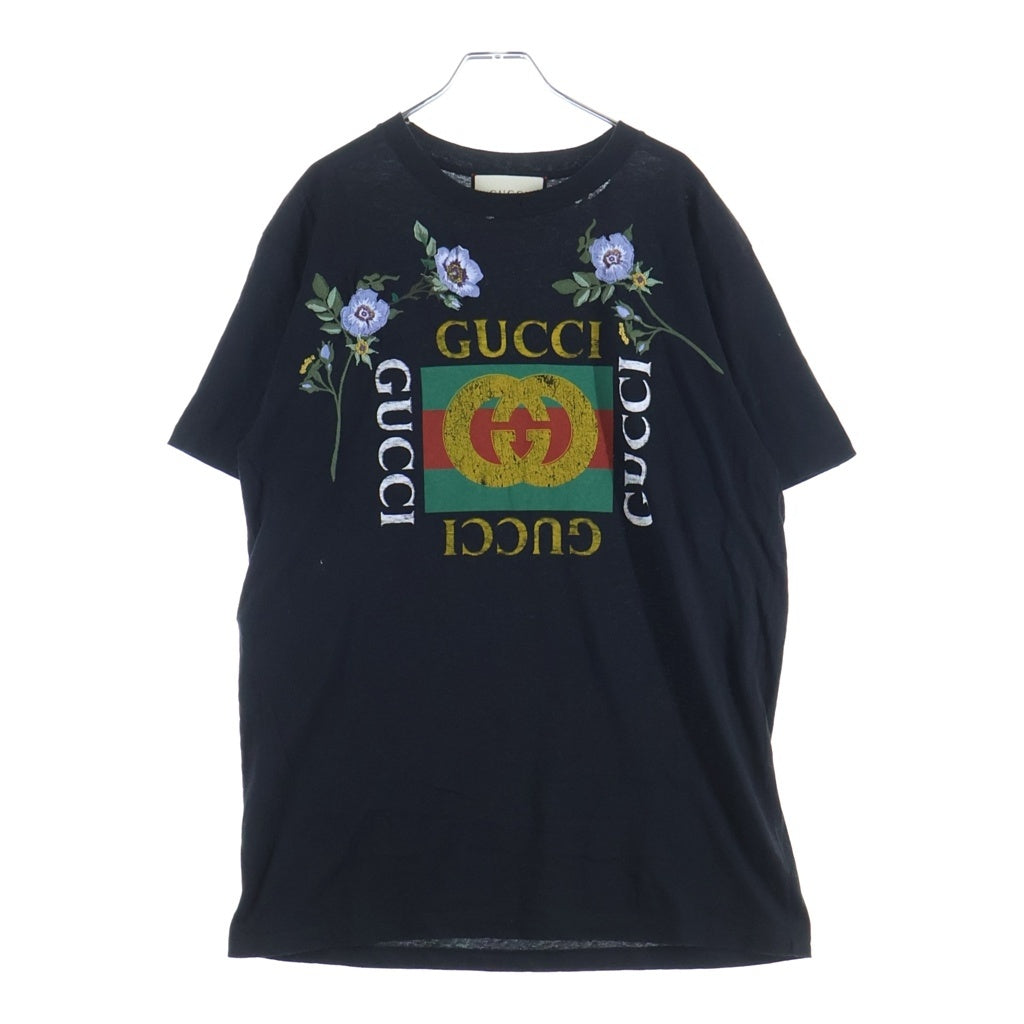 GUCCI(グッチ) Floral T-Shirt 半袖Tシャツ ブラック 457094 X5L88