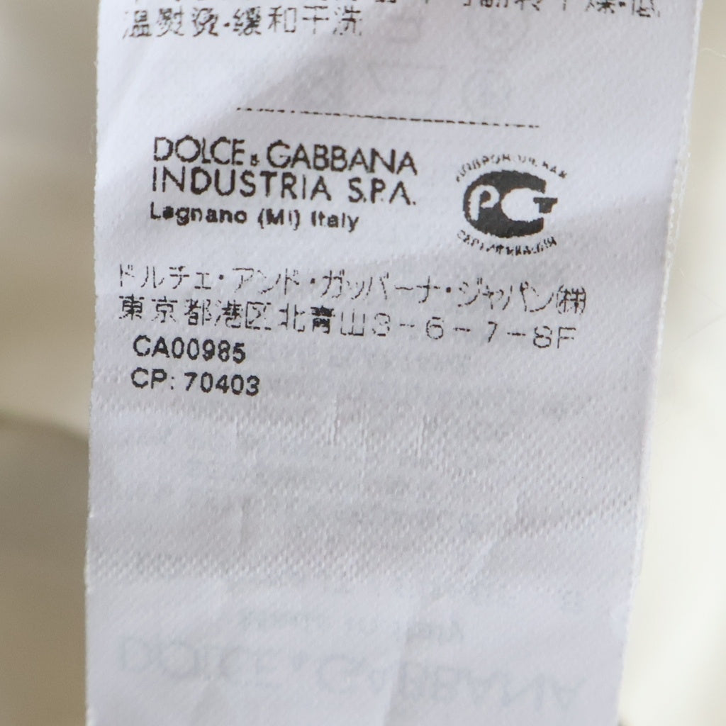 DOLCE & GABBANA(ドルチェアンドガッバーナ) Blouse ノースリーブ リボン レースシルクブラウス レディース アイボリー F78AJT FUABF