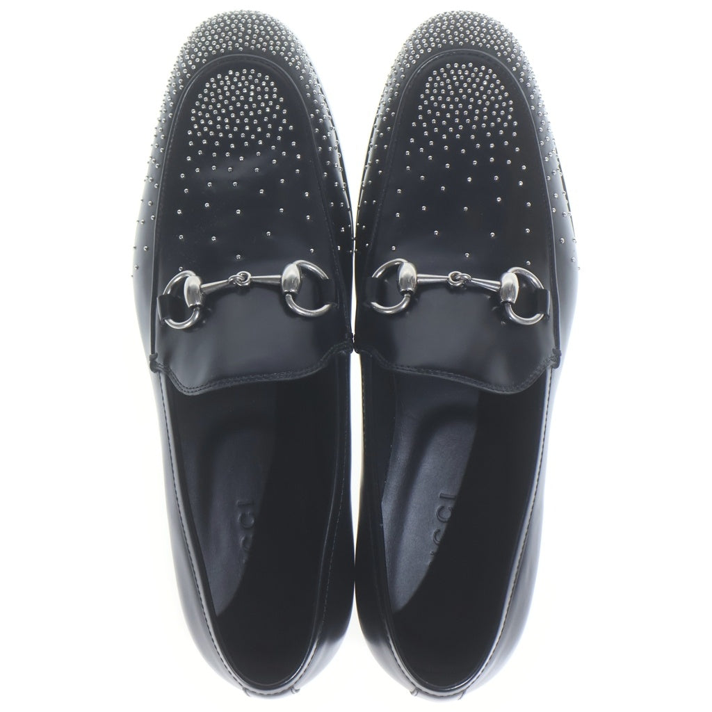 GUCCI(グッチ) Horsebit Studded Loafer ホースビット スタッズローファー レザードレスシューズ ブラック 851395