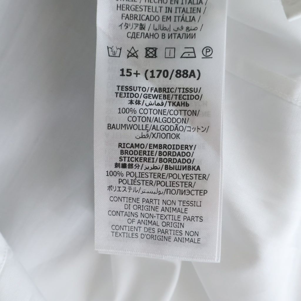GUCCI(グッチ) Monogram GG Shirt GGロゴ刺繍 長袖シャツ ドレスシャツ ホワイト 699561 ZAJOL