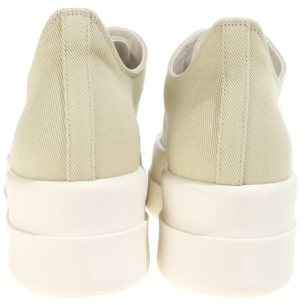 DRKSHDW(ダークシャドウ) DOUBLE BUMPER LOW SNEAKS ダブルバンパー キャンバスローカットスニーカー ベージュ DU01E3832-DO