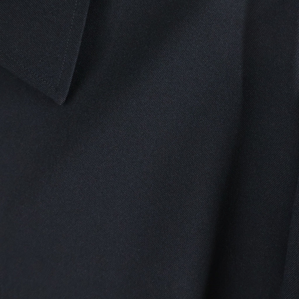 JIL SANDER(ジルサンダー) 24AW SHIRT 106 ギャバジン ジップシャツジャケット ブラック J22DL0254