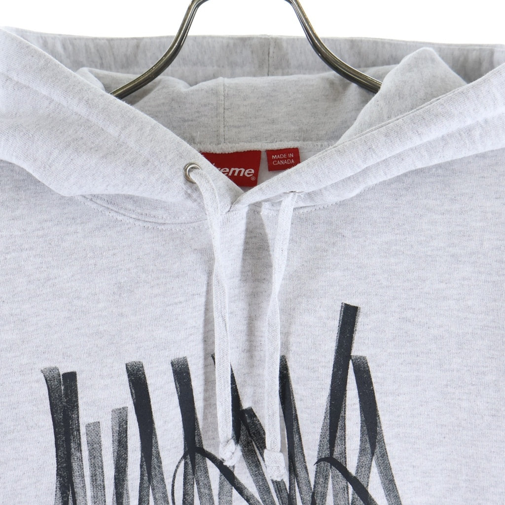 SUPREME(シュプリーム) 22AW Tag Hooded Sweatshirt タグ プルオーバースウェットパーカー フーディー グレー