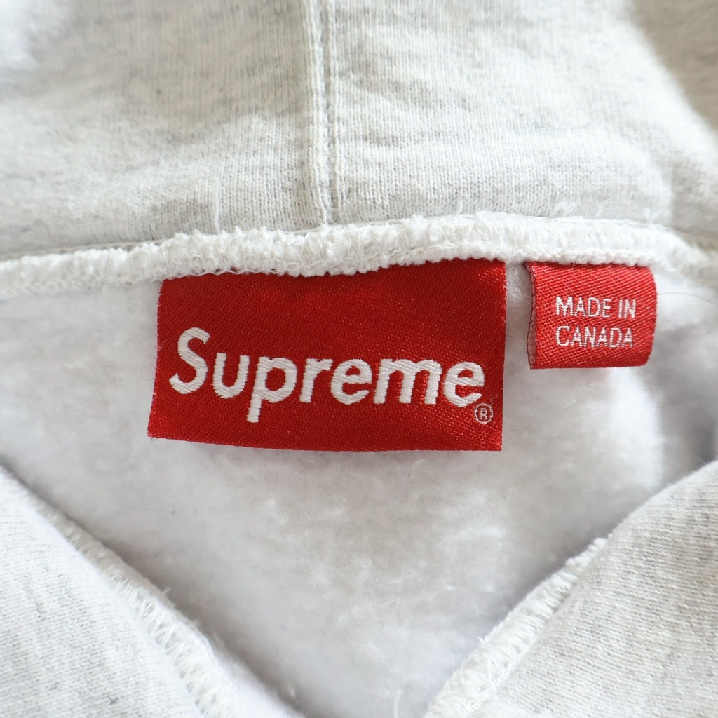 SUPREME(シュプリーム) 22AW Tag Hooded Sweatshirt タグ プルオーバースウェットパーカー フーディー グレー
