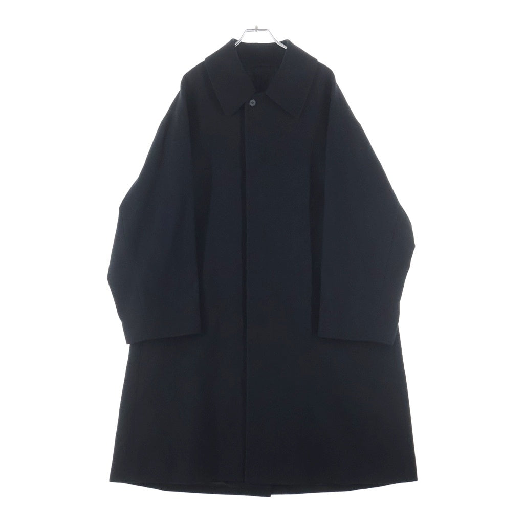 LAD MUSICIAN(ラッドミュージシャン) BIG SOUTIEN COLLAR COAT ステンカラーコート ジャケット ブラック 2220-313
