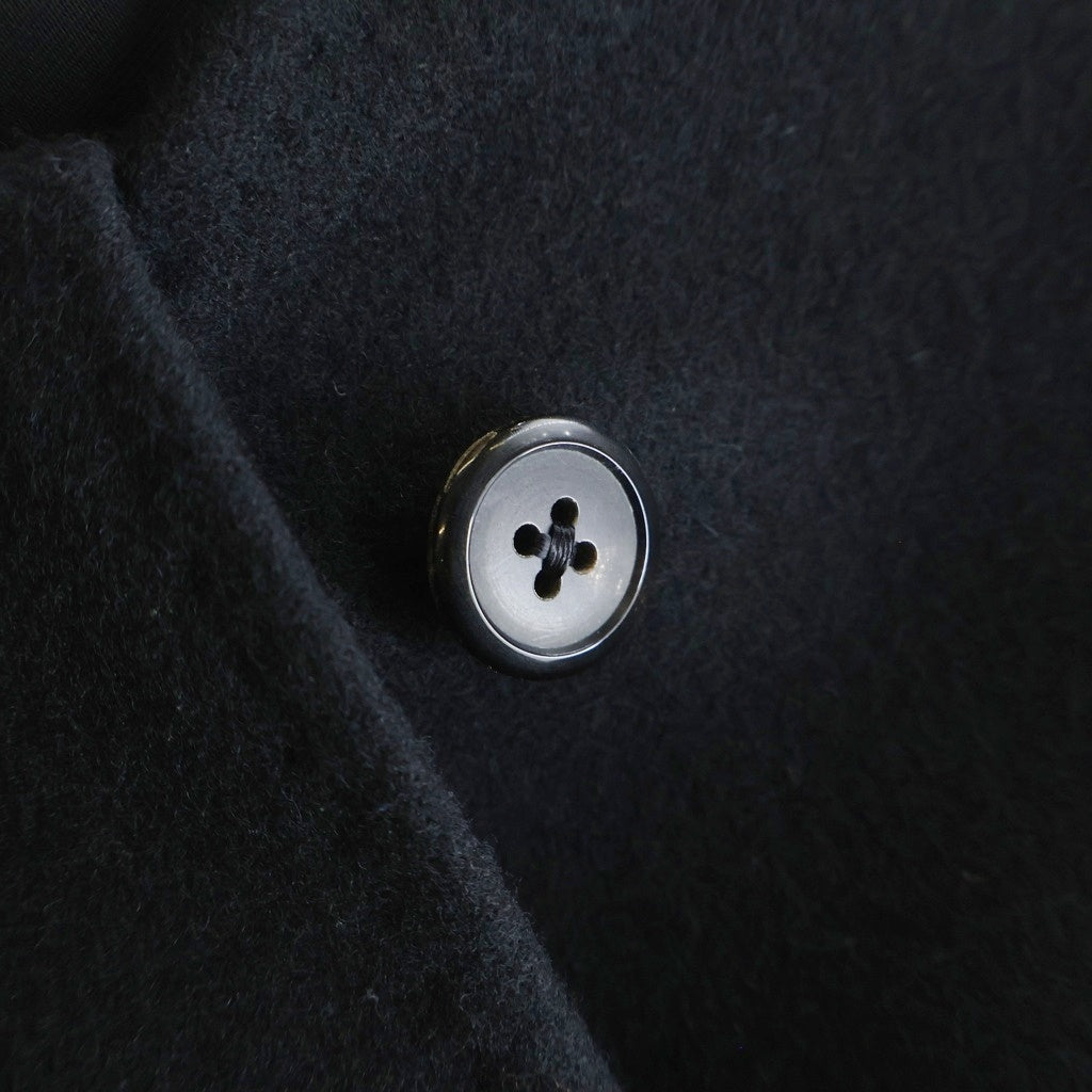 LAD MUSICIAN(ラッドミュージシャン) BIG SOUTIEN COLLAR COAT ステンカラーコート ジャケット ブラック 2220-313