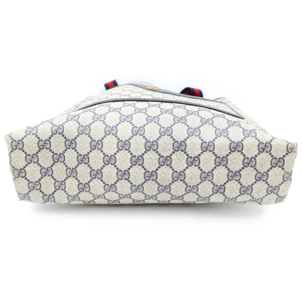 GUCCI(グッチ) VITAGE GG Tote Bag ヴィンテージ オールドグッチ シェリーライン レザートートバッグ ベージュ レディース