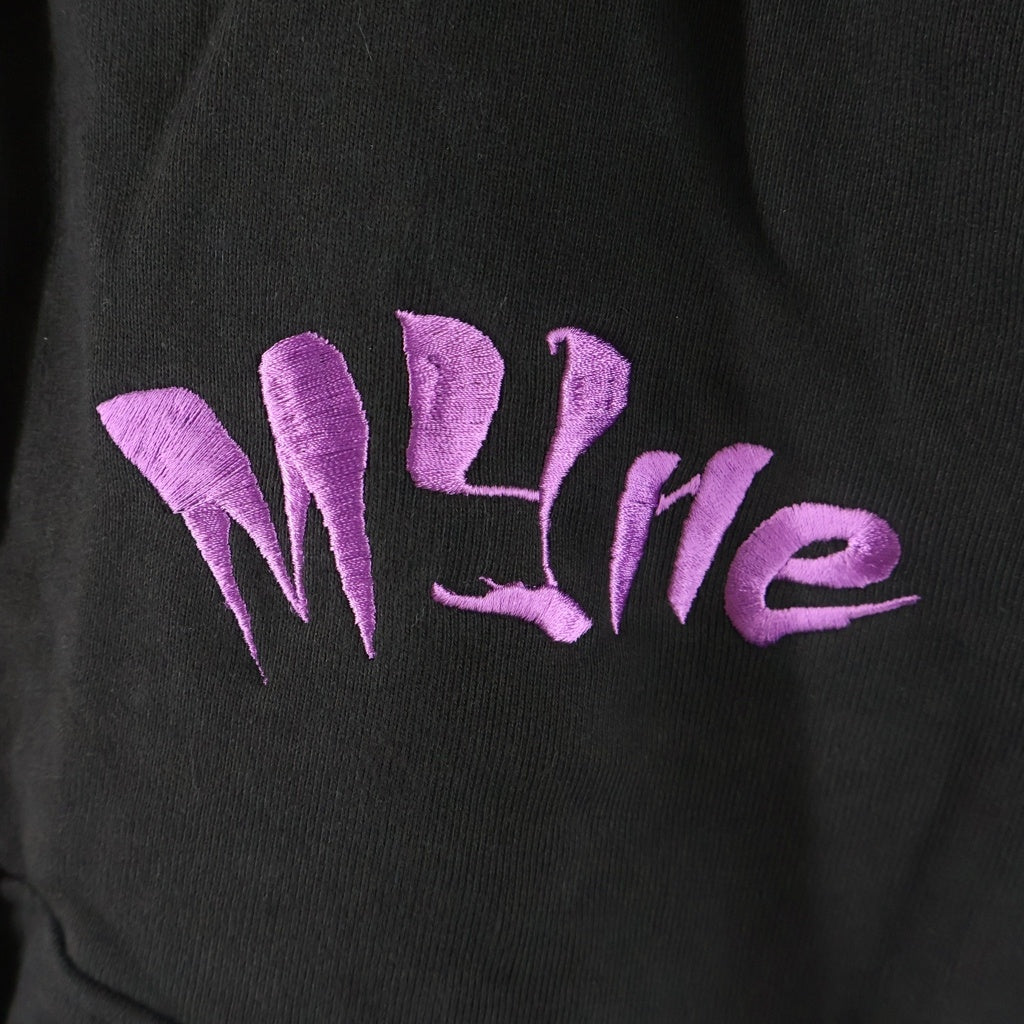 cvtvlist(カタリスト) 22AW ×MYne マイン ロゴエンブロイダリー ダメージデザイン サルエル スウェットパンツ ブラウン GCLPT105